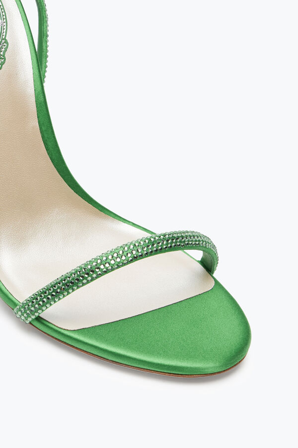 gioiello ellabrita cristallo verde sandalo 105 rene caovilla