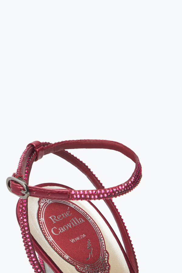 gioiello ellabrita cristallo bordeaux sandalo 105 rene caovilla