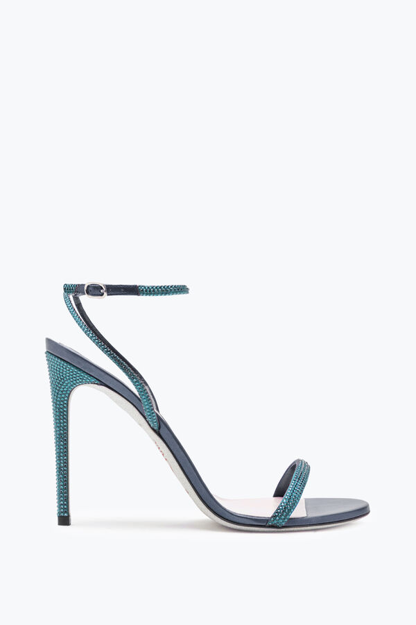 gioiello ellabrita crystal blu sandalo 105 rene caovilla