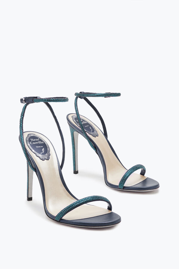 gioiello ellabrita crystal blu sandalo 105 rene caovilla