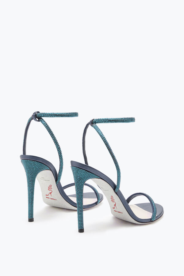 gioiello ellabrita crystal blu sandalo 105 rene caovilla