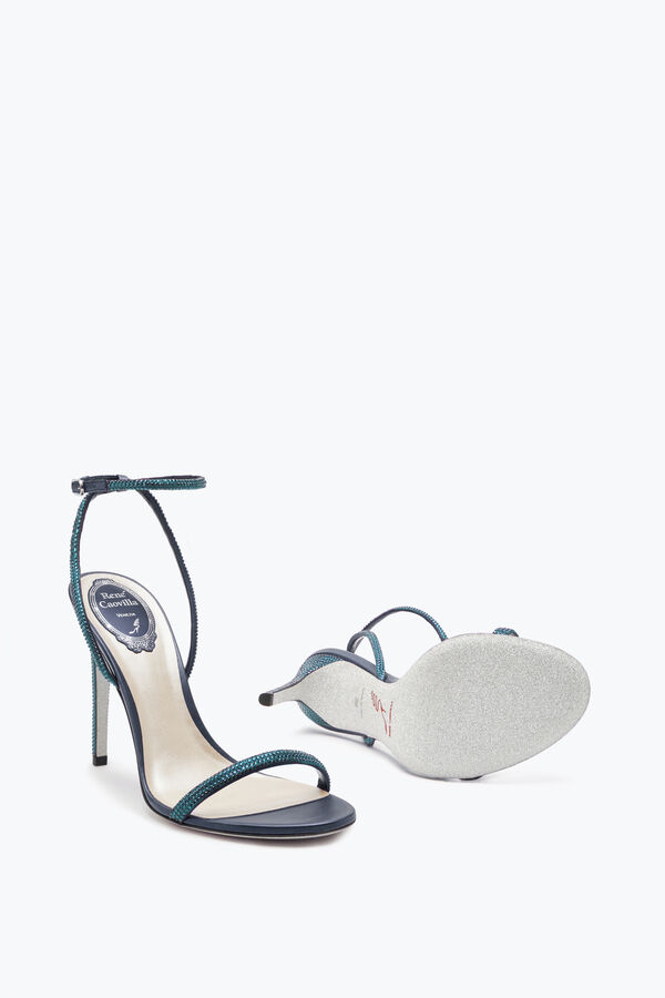 gioiello ellabrita crystal blu sandalo 105 rene caovilla