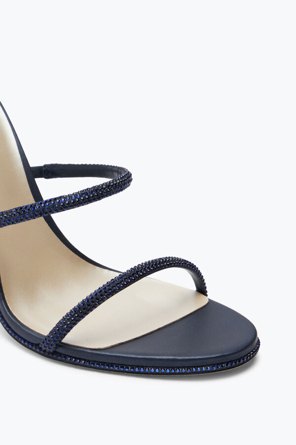gioiello cleo crystal blu sandalo 105 rene caovilla