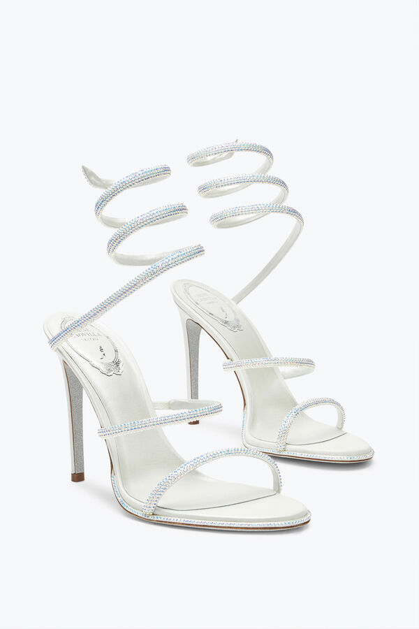 sandali gioiello con strass cleo rene caovilla