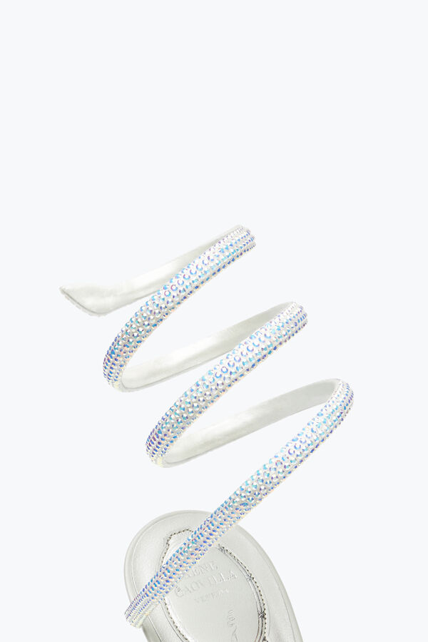 sandali gioiello con strass cleo rene caovilla