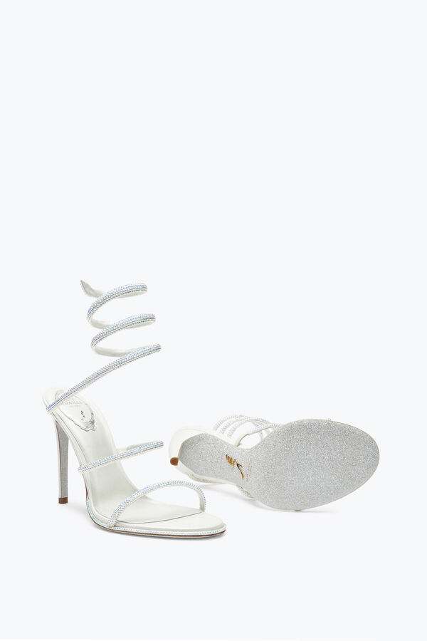 sandali gioiello con strass cleo rene caovilla