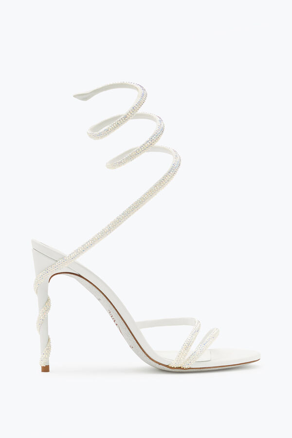 gioiello margot swarovski bianco sandalo gioiello rene caovilla