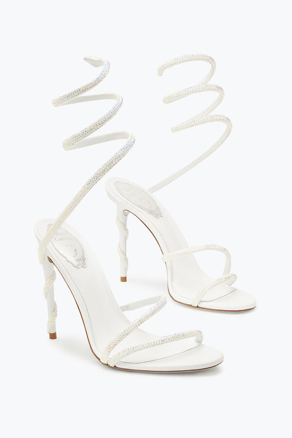 gioiello margot swarovski bianco sandalo gioiello rene caovilla