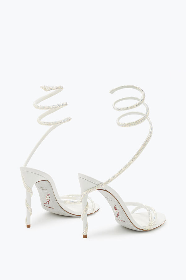 gioiello margot swarovski bianco sandalo gioiello rene caovilla