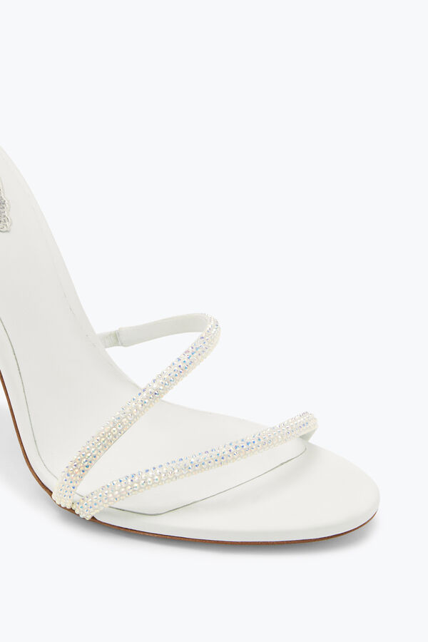 gioiello margot swarovski bianco sandalo gioiello rene caovilla