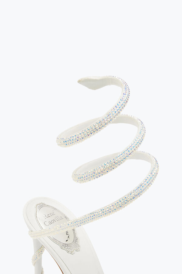 gioiello margot swarovski bianco sandalo gioiello rene caovilla