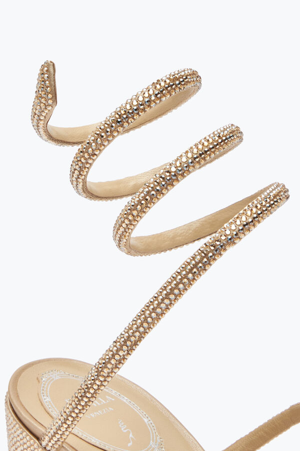 gioiello cleo crystal beige sandalo 80 rene caovilla