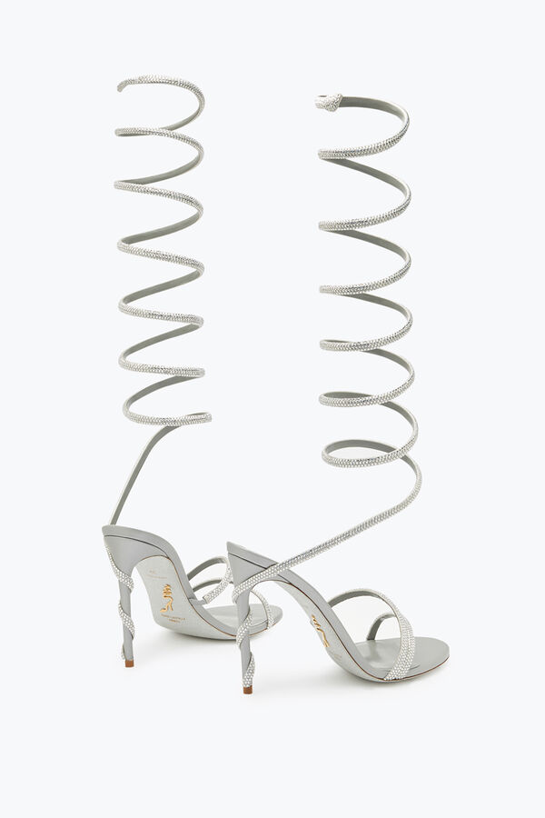 gioiello margot crystal grey sandalo 105 rene caovilla