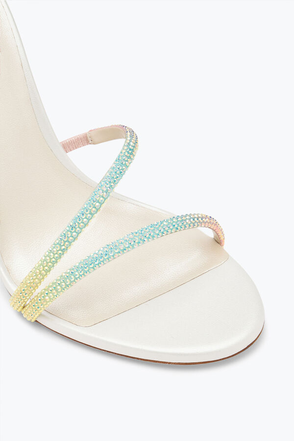 gioiello margot burano bianco sandalo con degradé cristalli 105 rene caovilla