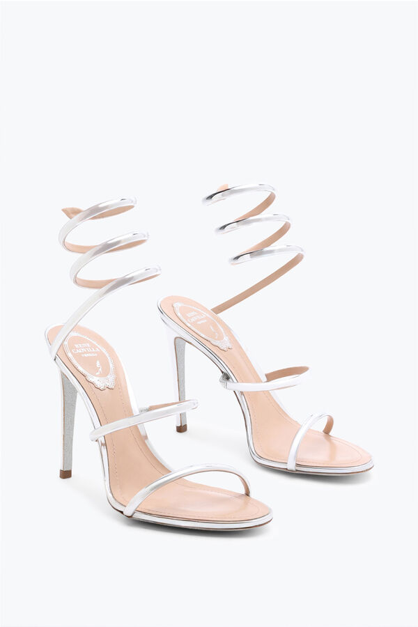 gioiello cleo metallizzato argento sandalo 105 rene caovilla