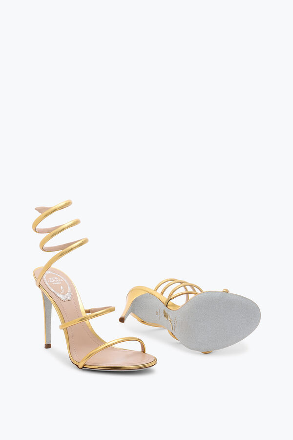 gioiello cleo metallizzato oro sandalo 105 rene caovilla