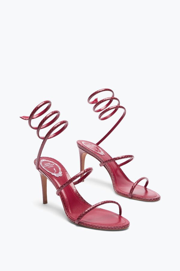 gioiello cleo borgogna ayers sandalo in pelle 80 rene caovilla