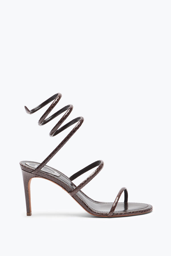 gioiello cleo marrone ayers sandalo in pelle 80 rene caovilla