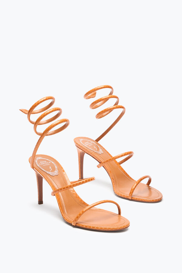 gioiello cleo cognac ayers sandalo in pelle 80 rene caovilla