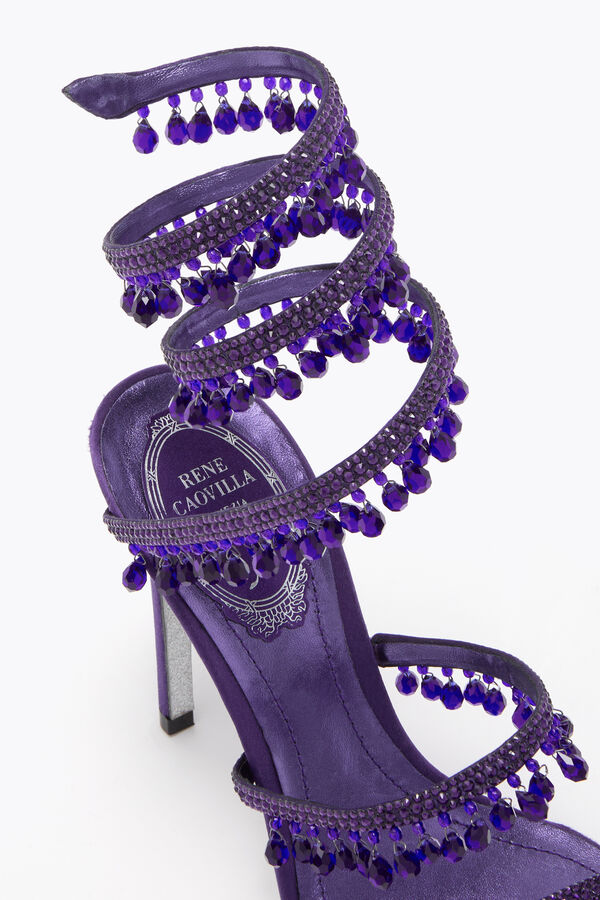 gioiello lampadario viola sandalo 105 rene caovilla