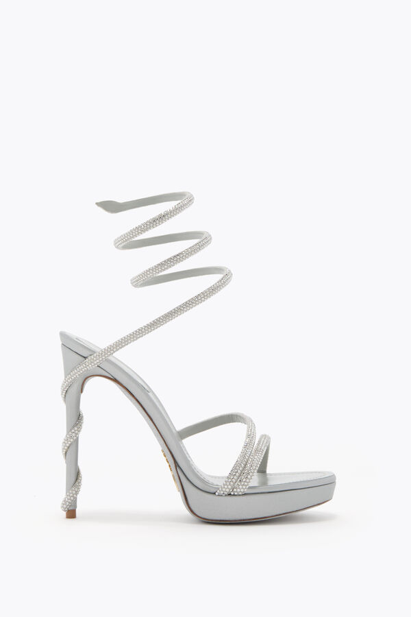 gioiello margot grigio perla piattaforma sandalo 120 rene caovilla