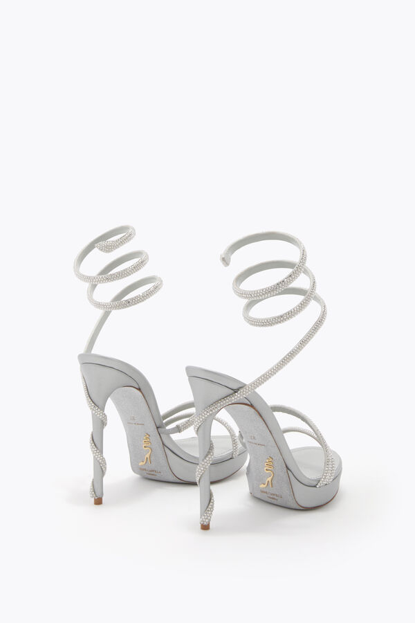gioiello margot grigio perla piattaforma sandalo 120 rene caovilla
