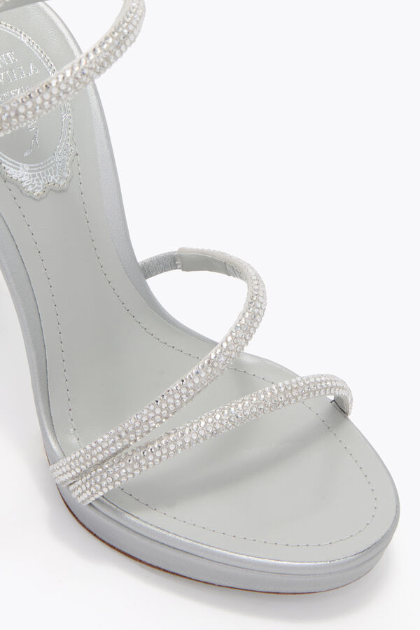 gioiello margot grigio perla piattaforma sandalo 120 rene caovilla