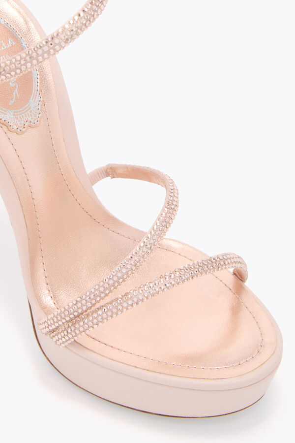 gioiello margot blush rosa piattaforma sandalo 130 rene caovilla