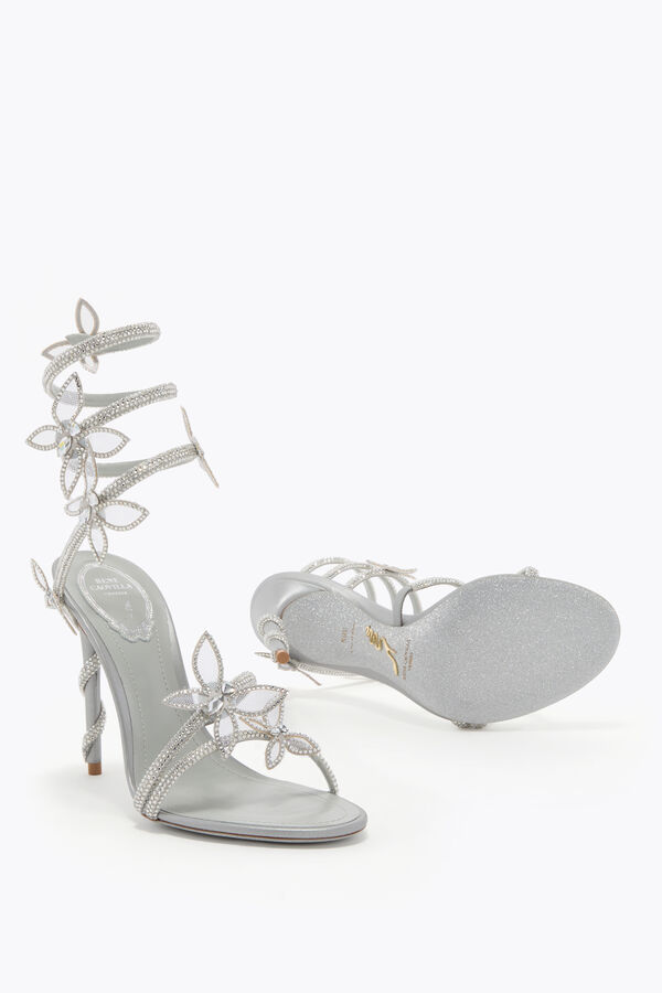gioiello margot metallizzato argento sandalo 105 rene caovilla