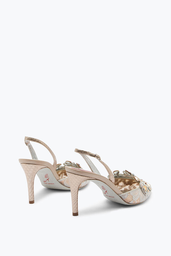 gioiello gioiello sandali in pizzo venezianan 75 rene caovilla