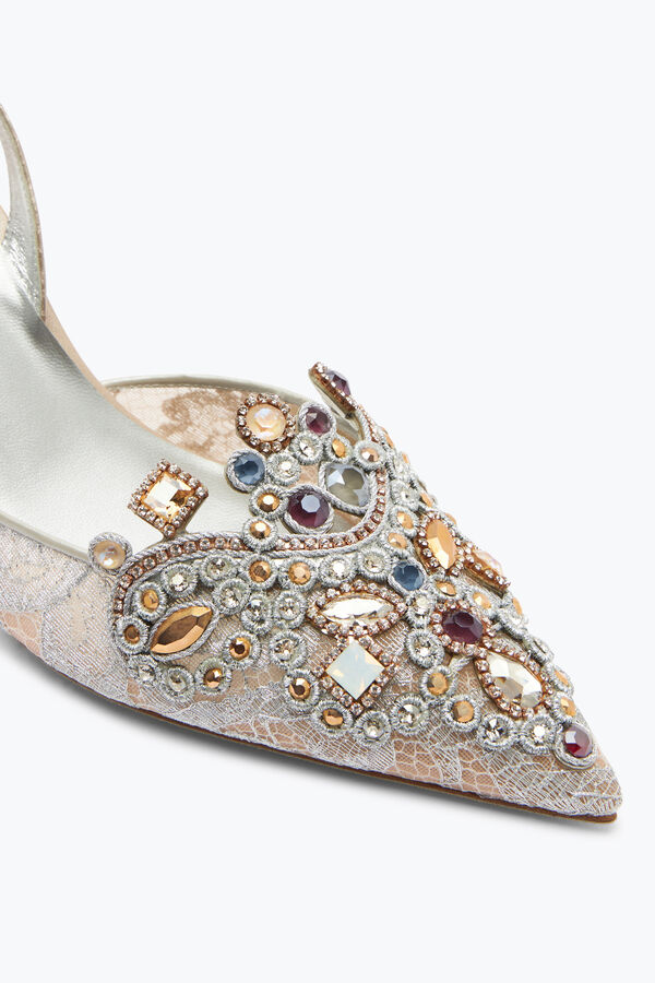 gioiello gioiello sandali in pizzo venezianan 75 rene caovilla