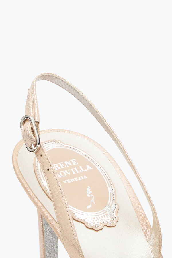gioiello cenerentola miele slingback con cristalli 80 rene caovilla