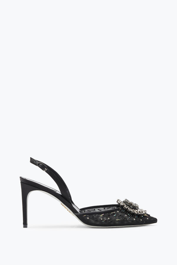 gioiello barbara nero slingback 80 rene caovilla