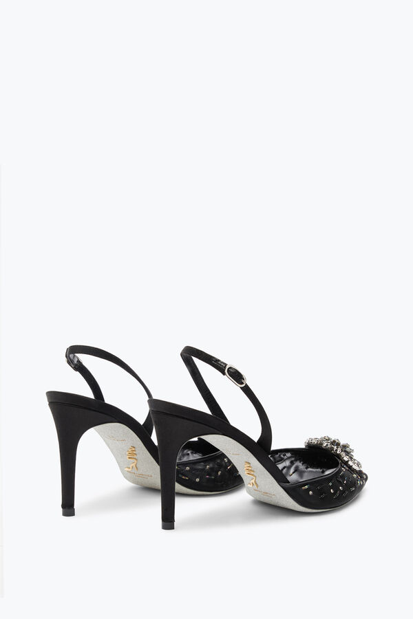 gioiello barbara nero slingback 80 rene caovilla