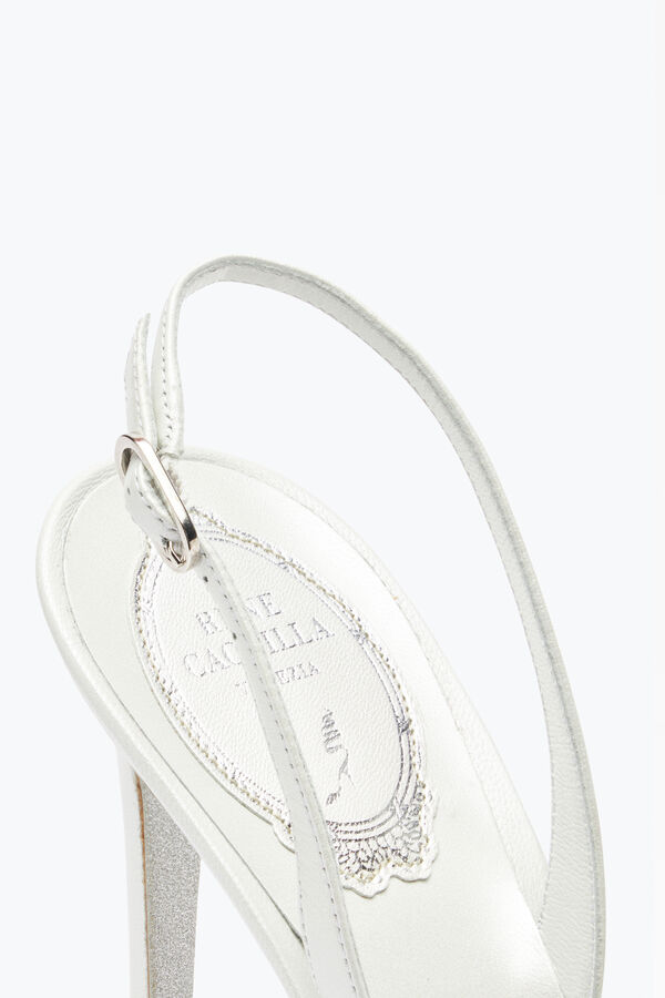 gioiello barbara bianco slingback 105 rene caovilla