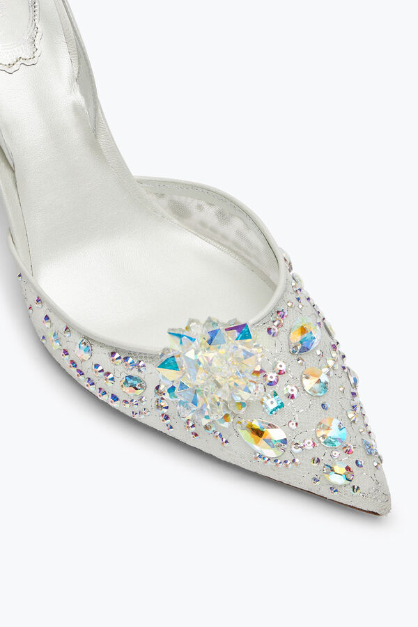 gioiello cenerentola bianco slingback 80 rene caovilla
