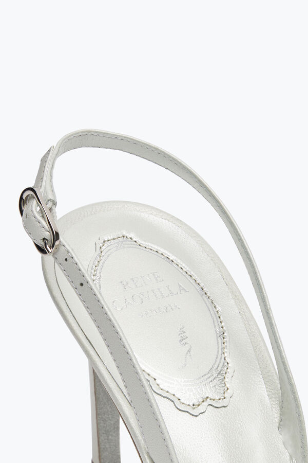 gioiello cenerentola bianco slingback 80 rene caovilla