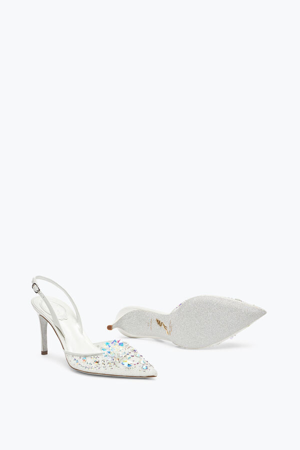 gioiello cenerentola bianco slingback 80 rene caovilla