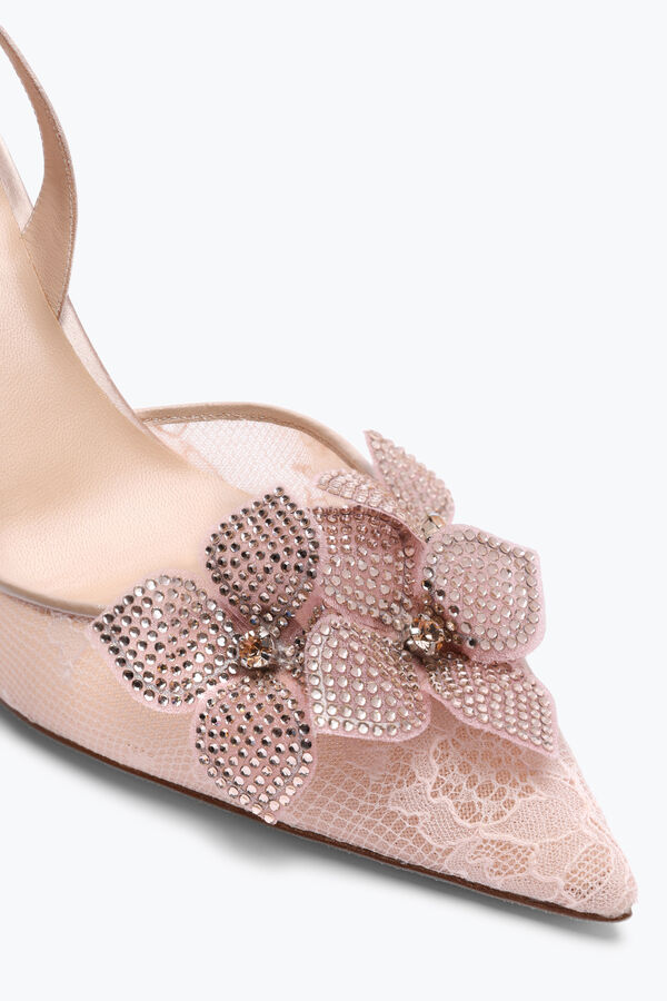 gioiello floriane rosa cipria slingback 80 rene caovilla