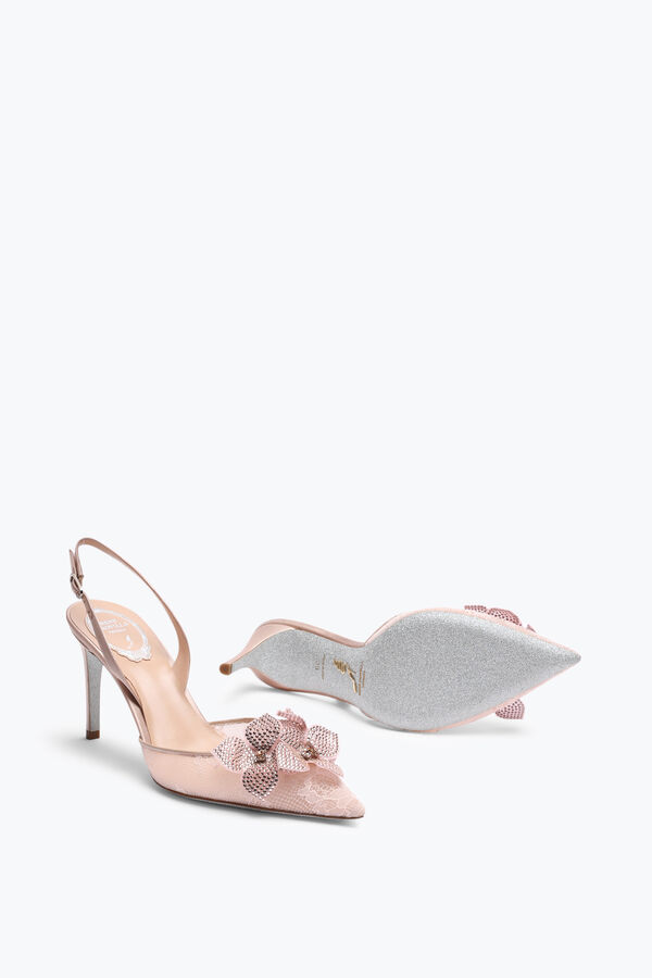 gioiello floriane rosa cipria slingback 80 rene caovilla