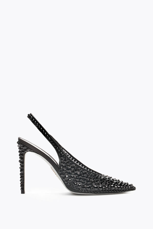 gioiello gilda nero slingback 105 rene caovilla