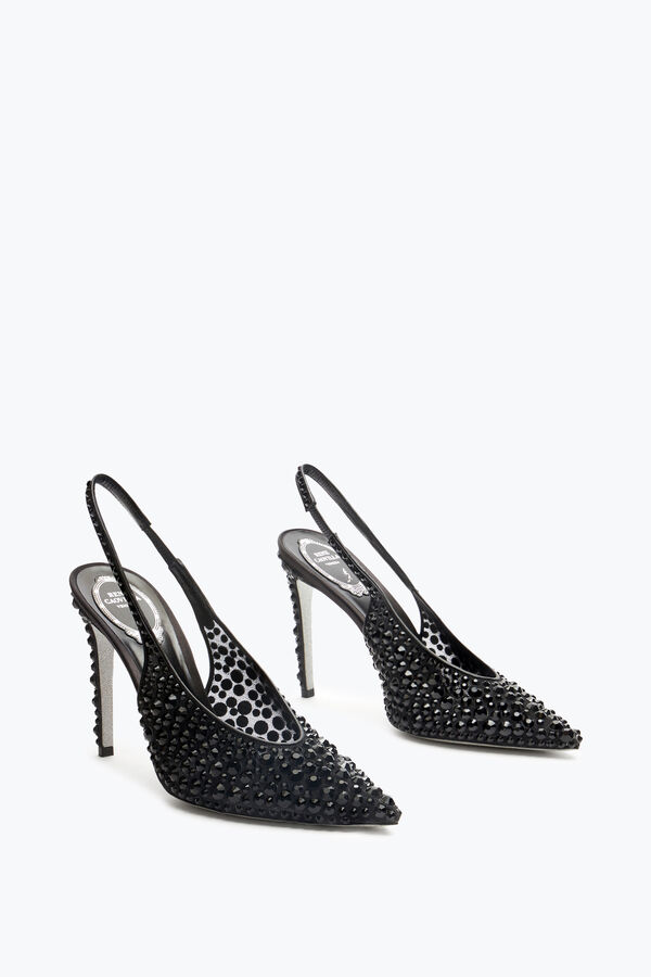 gioiello gilda nero slingback 105 rene caovilla