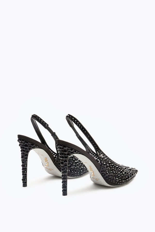 gioiello gilda nero slingback 105 rene caovilla
