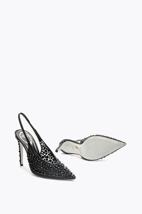 gioiello gilda nero slingback 105 rene caovilla
