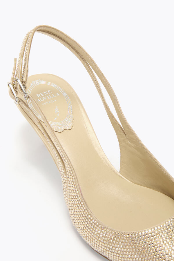 gioiello olivia gold slingback 50 rene caovilla