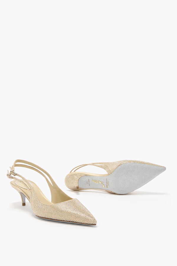 gioiello olivia gold slingback 50 rene caovilla