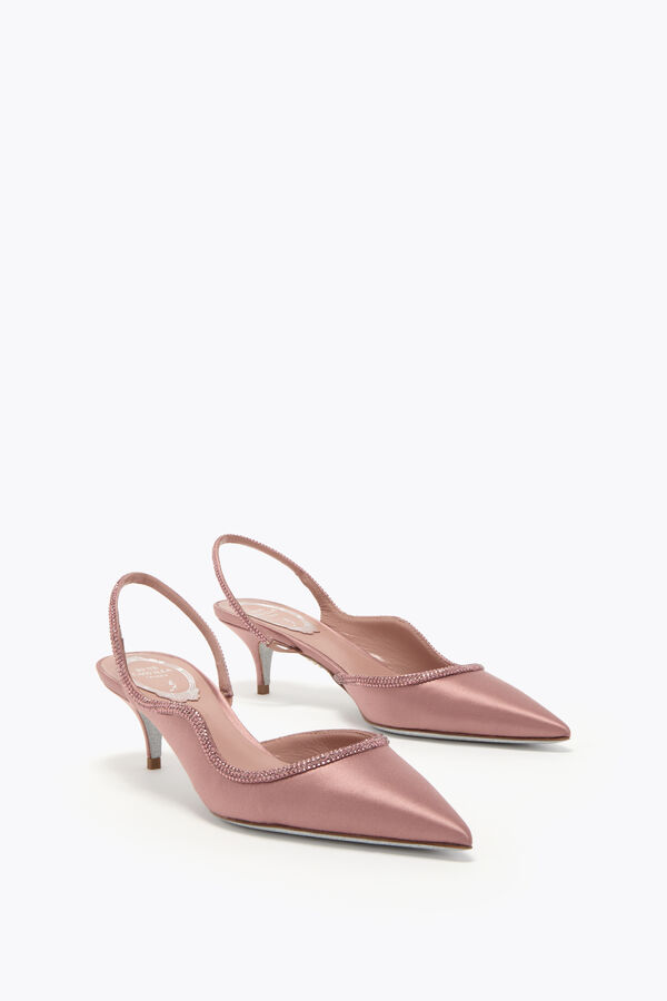 gioiello onda blush rosa slingback 50 rene caovilla