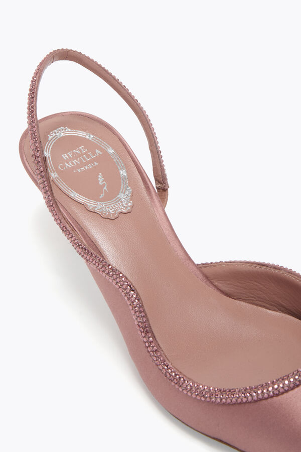 gioiello onda blush rosa slingback 50 rene caovilla