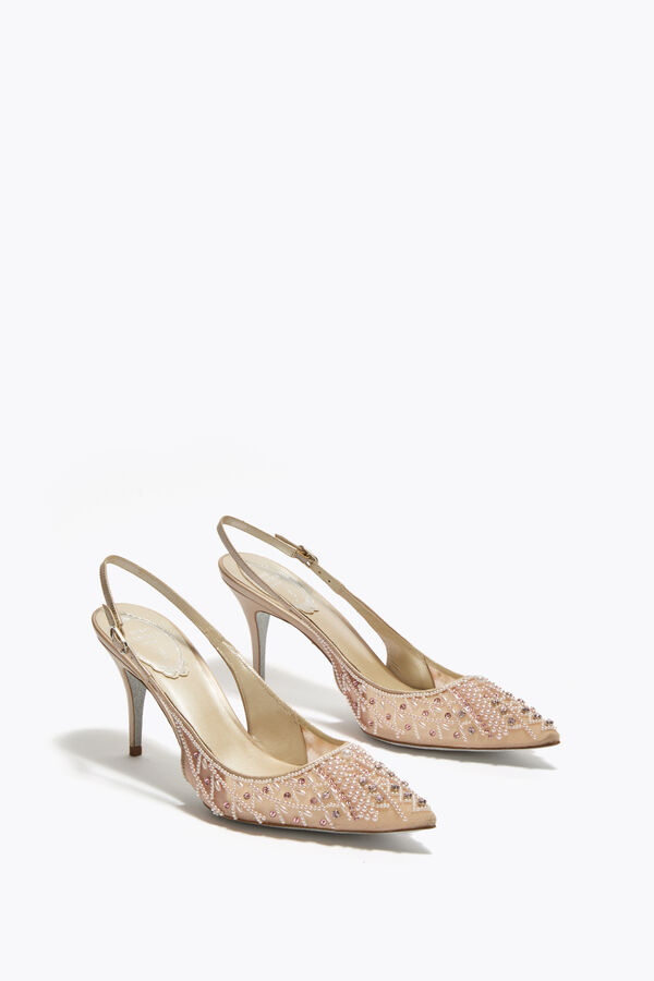 gioiello bella rosa cipria slingback 80 rene caovilla