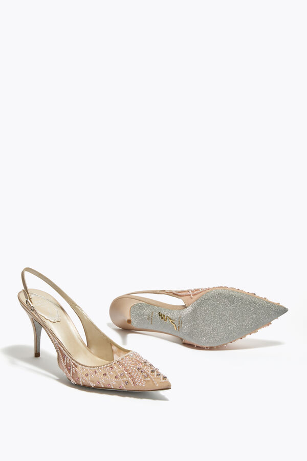 gioiello bella rosa cipria slingback 80 rene caovilla
